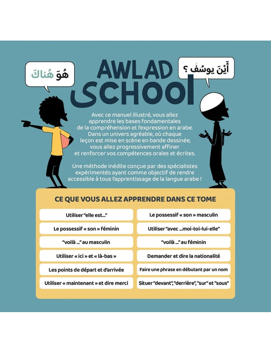 J'apprends à m'exprimer en langue arabe avec Awlad school, sous forme de dialogue (vol 2) - BDouin BDouin Livres > Islam > Apprendre l'Arabe 9789998770553 Librairie Musulmane Al-imen