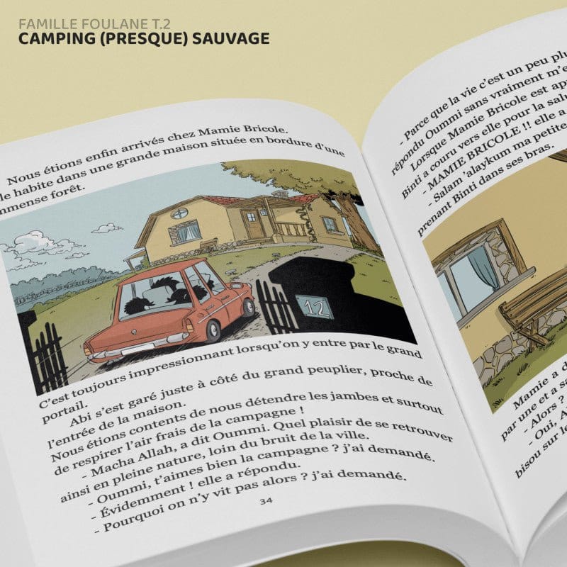 La Famille Foulane (Tome 2) - Camping (presque) sauvage - BDouin BDouin Livre Islam Enfant 9789998797932 Librairie Musulmane Al-imen