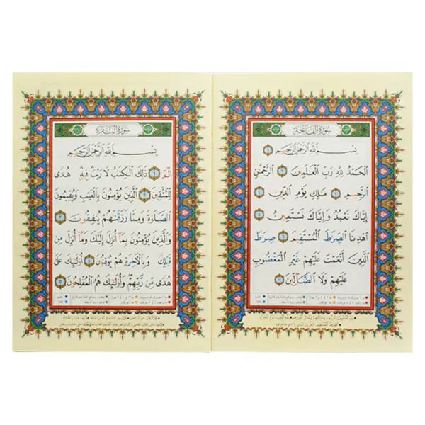 Koran Surah Al Baqara, met regels van Tajwid (Hafs), Arabische versie - مصحف التجويد الواضح, سورة البقرة, برواية حفص عن عاصم