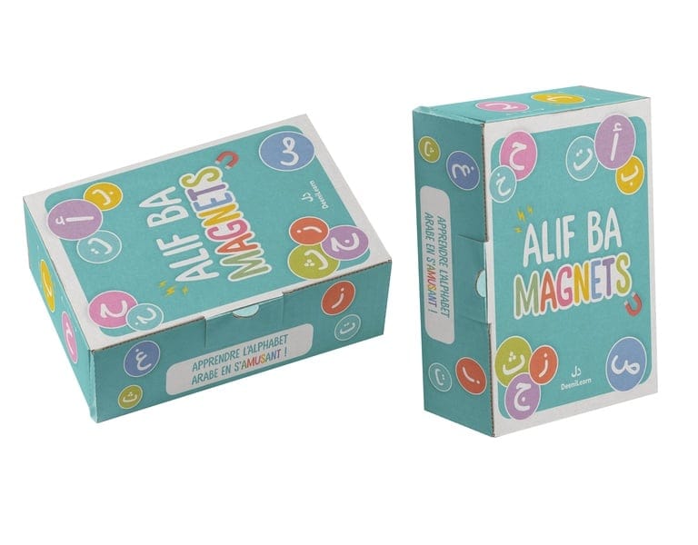 Alif Ba Magnets - Kit éducatif pour apprendre l'alphabet arabe avec magnets colorés - Dès 3 ans - DeeniLearn DeeniLearn Jeu Islam 9782931241127 Librairie Musulmane Al-imen