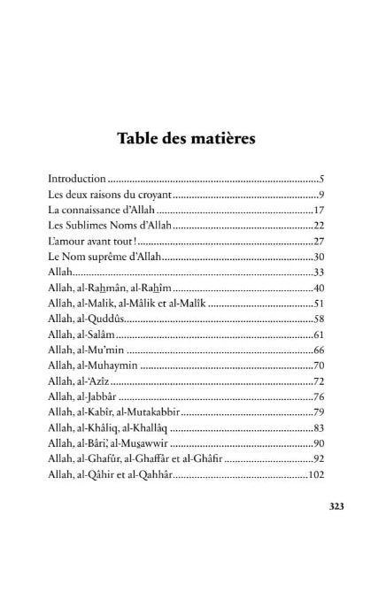 Allah et Ses Sublimes Noms par Mohammad Zobair Jami Al - imen