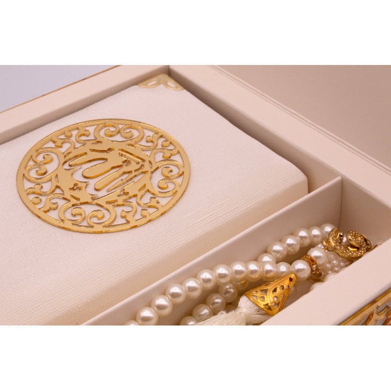 Coffret cadeau Al-imen : Box (Saint Coran Arabe de Poche + Chapelet) Librairie Al-imen Cadeaux Crème / Grand (17x24) 9782492023576 Librairie Musulmane Al-imen