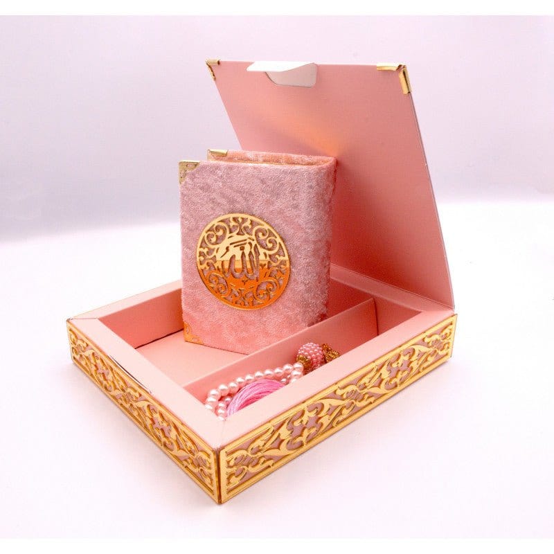 Coffret cadeau Al-imen : Box (Saint Coran Arabe de Poche + Chapelet) Librairie Al-imen Cadeaux Rose / Grand (17x24) 9782492023538 Librairie Musulmane Al-imen
