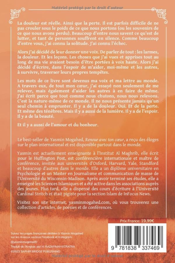 De l'Amour et du Bonheur: Un recueil de réflexions personnelles, de pensées et de citations de Yasmin Mogahed - Livres par édition par Al - imen disponible chez Al - imen