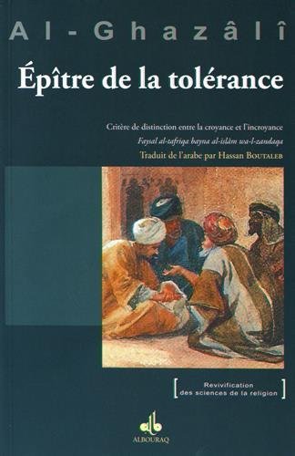 Epître sur la Tolérance disponible chez Al - imen