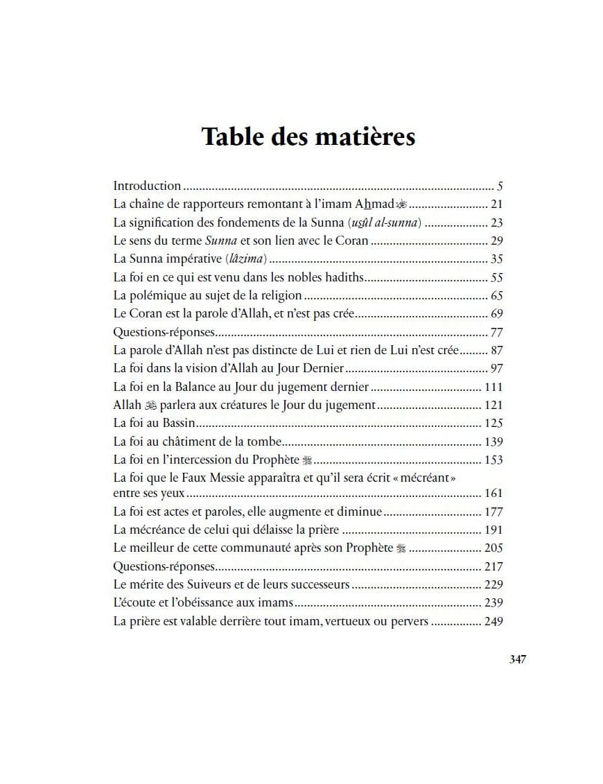 Explications des fondements de la Sunnah | Livre d'Ahmad ibn Hanbal - Ahmed ibn Hanbal - Al-Bayyinah Al-Bayyinah Livres > Islam 9782385550714 Librairie Musulmane Al-imen