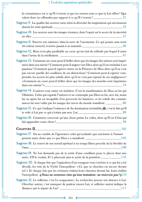L'éveil des aspirations spirituelles - Commentaire des Sagesses d'Ibn 'Atâ' Allâh Al Bouraq Livres > Islam > Spiritualité 9791022504911 Librairie Musulmane Al-imen