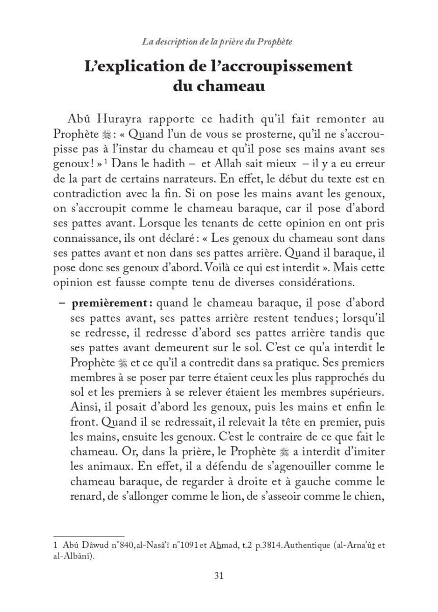 La Description des Prières du Prophète par Ibn Qayyim al - Jawziyya Al - imen