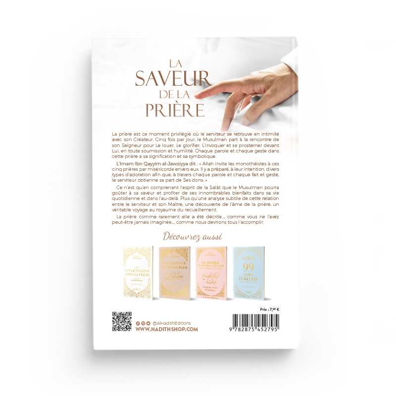 La saveur de la prière - Ibn Qayyim AL - JAWZIYYA disponible chez Al - imen