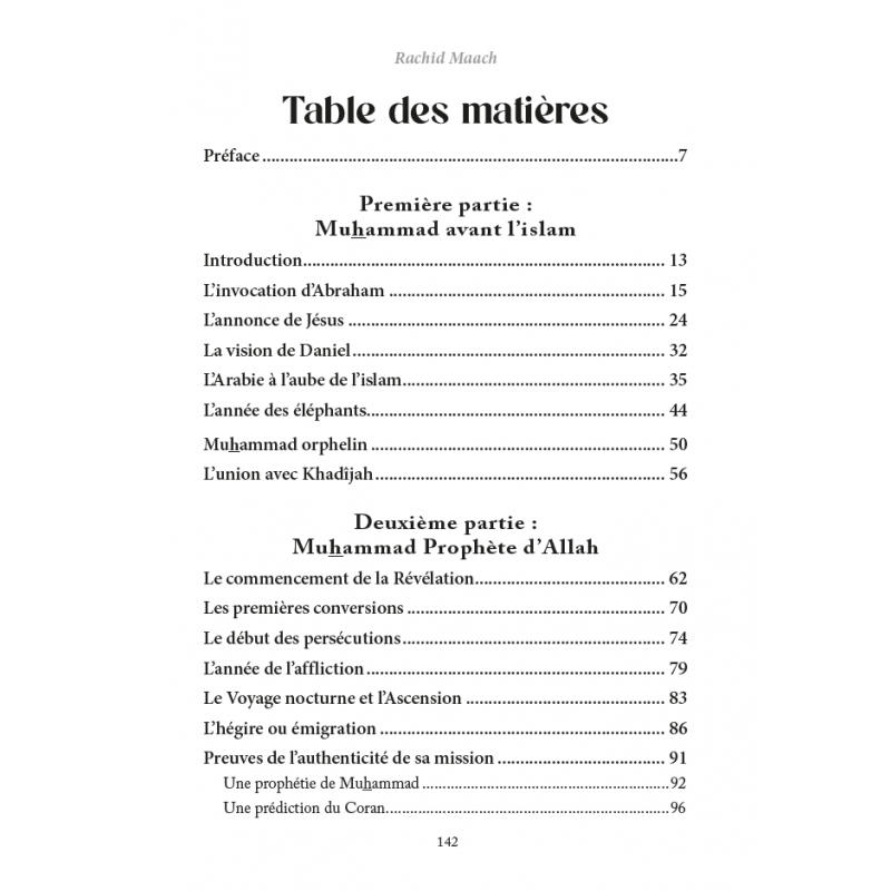 La vie de Muhammad à la lumière du Coran et des deux recueils authentiques - Par Rachid Maach - Éditions Al - Hadîth Al - imen