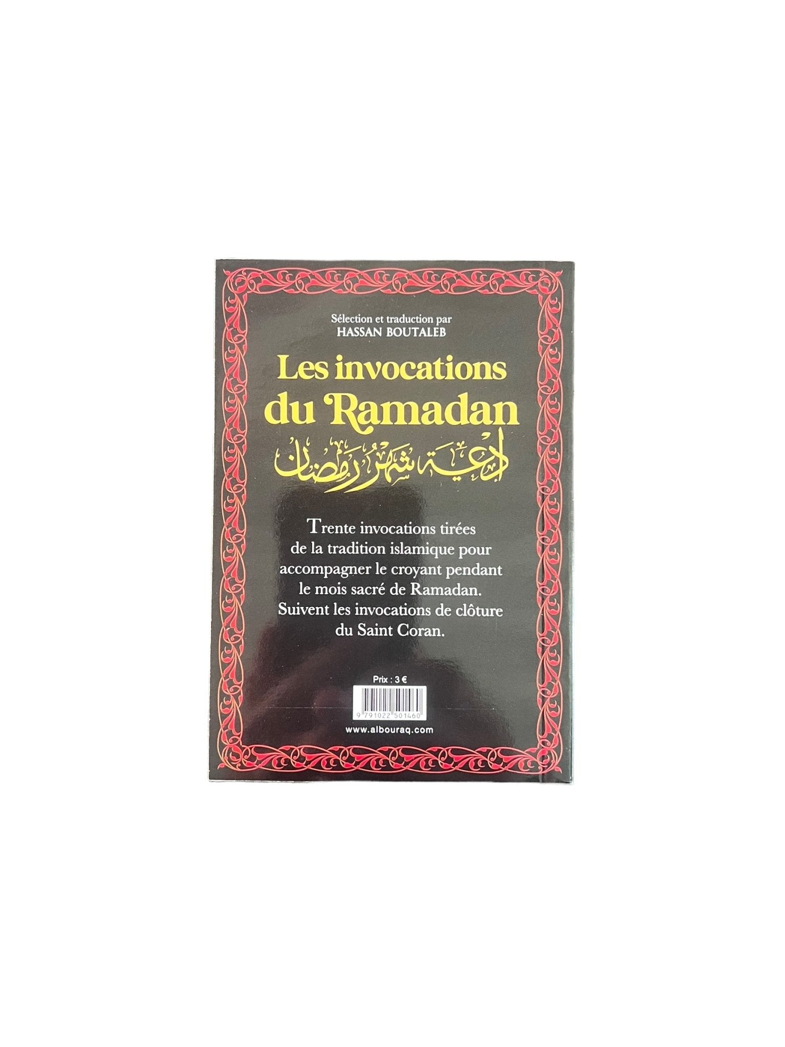 Les invocations du Ramadan (bilingue français - arabe) par Hassan Boutaleb Noir Al - imen