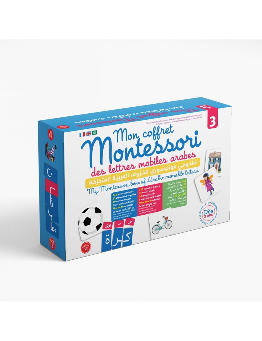 Mon coffret Montessori des lettres mobiles arabes (3) - Graines de Foi - Graines de Foi Graines de Foi Jeu Islam 9782931070123 Librairie Musulmane Al-imen