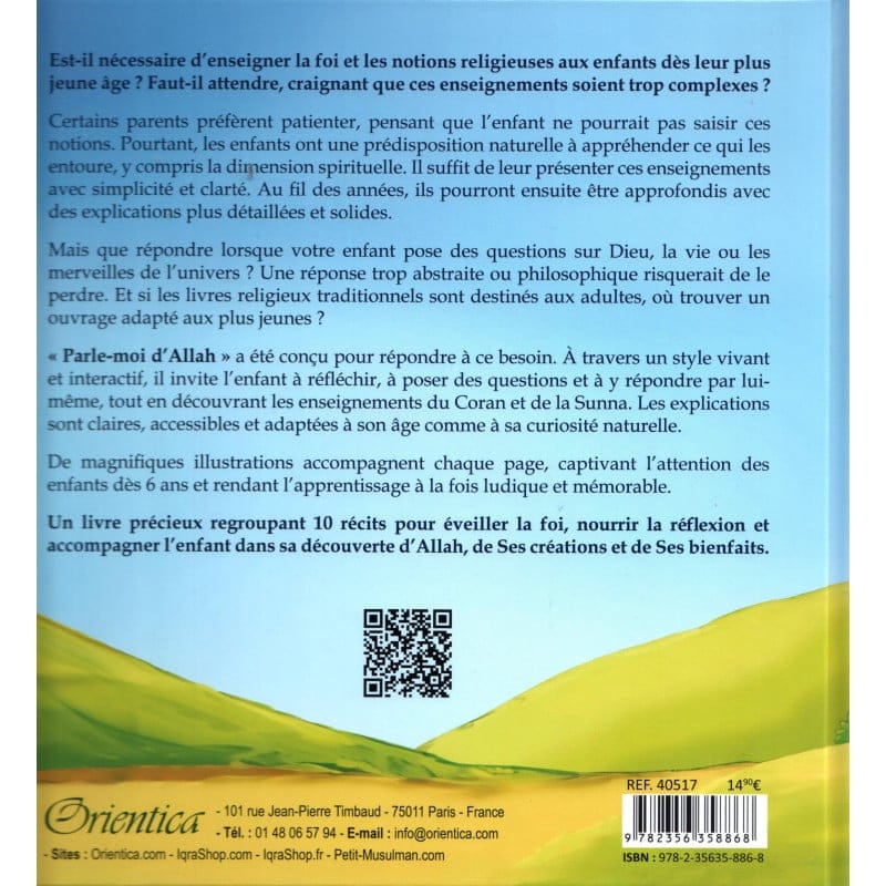 Parle-moi d'Allah (10 récits illustrés) - Orientica Orientica Livres > Islam > Enfants 9782356358868 Librairie Musulmane Al-imen