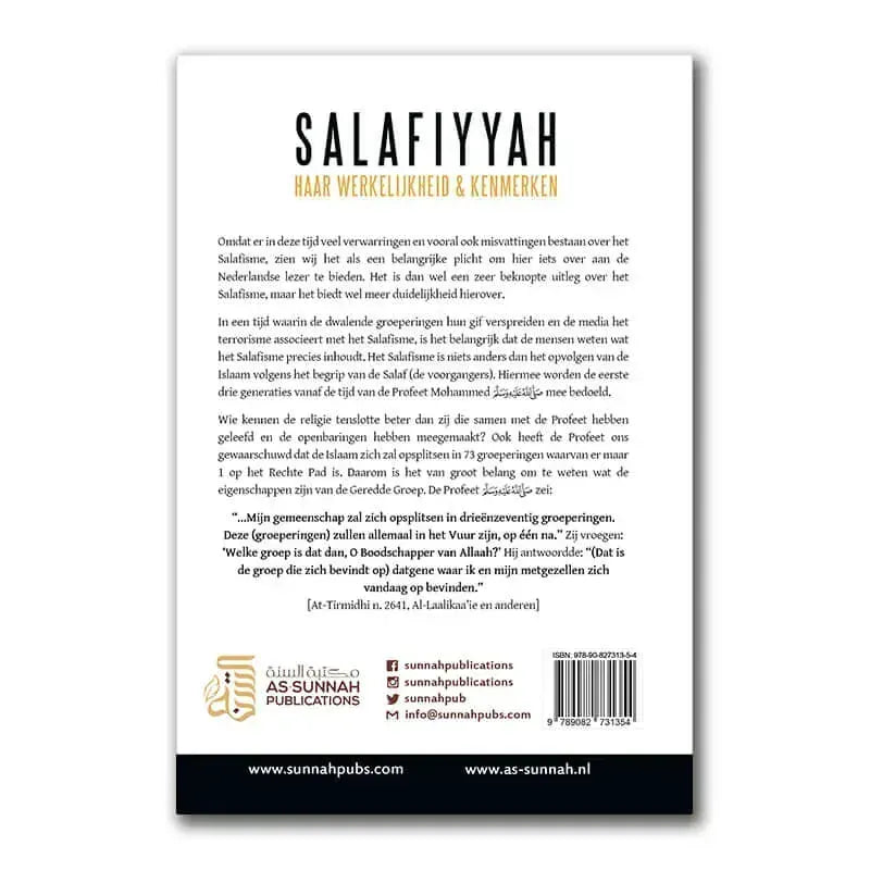 Salafisme - van mythe tot werkelijkheid Nederlands Boeken > Islam 9782875280374 Librairie Musulmane Al-imen