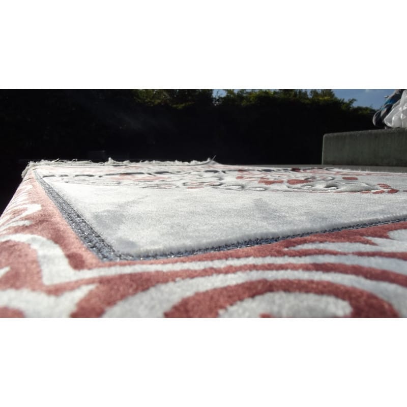 Tapis de Prière - Fond Sable - Motif fleurs - couleur Rose Saumon Sana Tapis de prière > Velours 3700495403627 Librairie Musulmane Al-imen